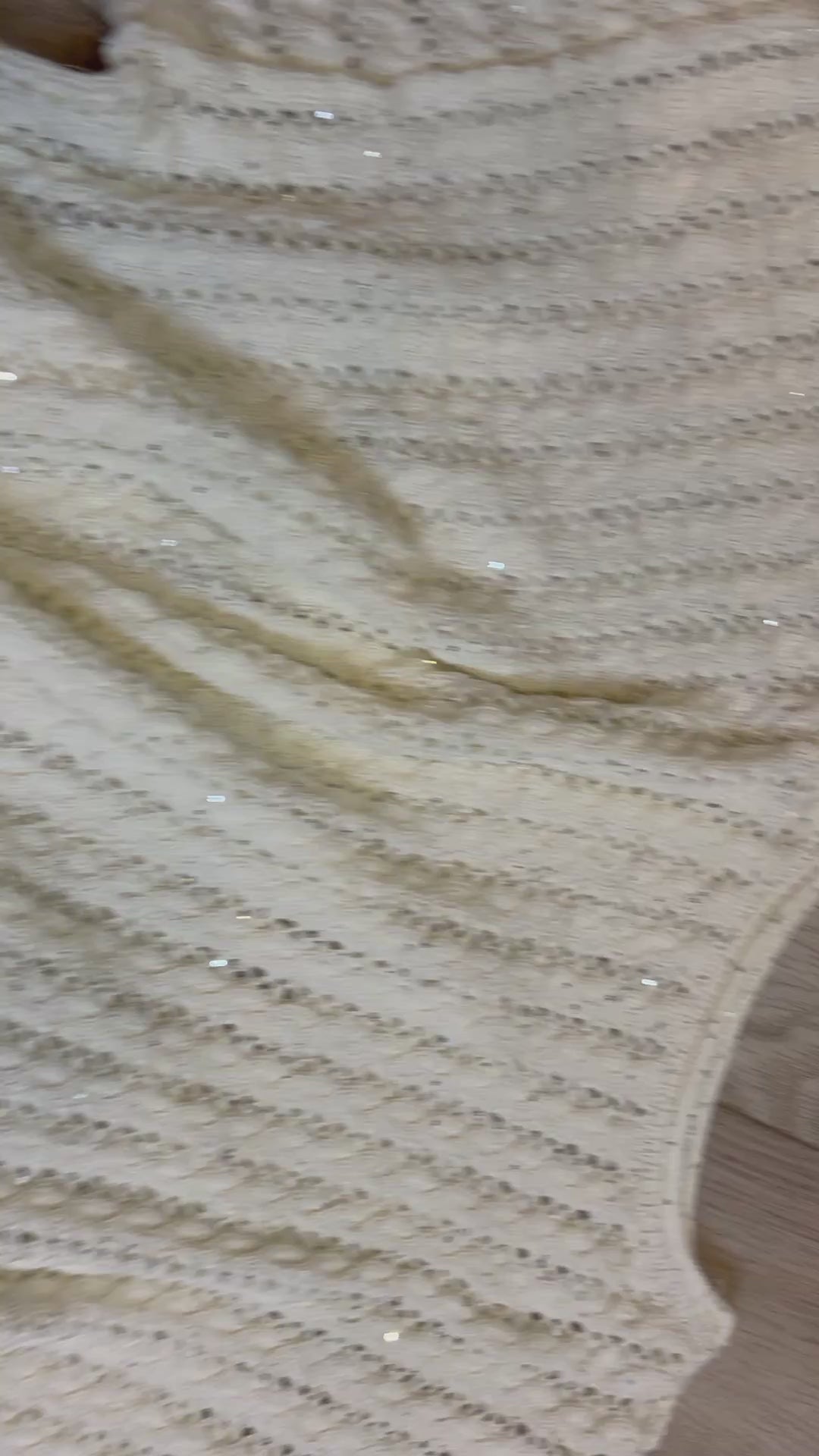 Kyla Cable-Knit Openwork Round Neck Cropped Sweater